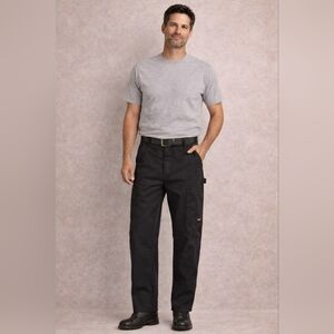 New Dickies Work Pants Black Utility Carpenter Heavy Duty  Straight Leg 40x30